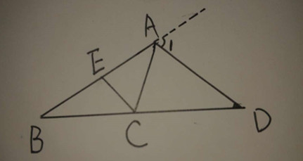 三角形外角平分线定理证明