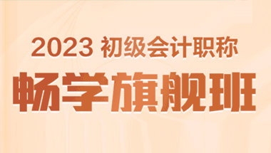 初级会计职称畅学旗舰班